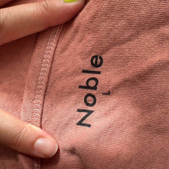 Pointelle Sleep Dress in Dusty Rose, Large - Picture 3 of 3